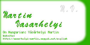 martin vasarhelyi business card
